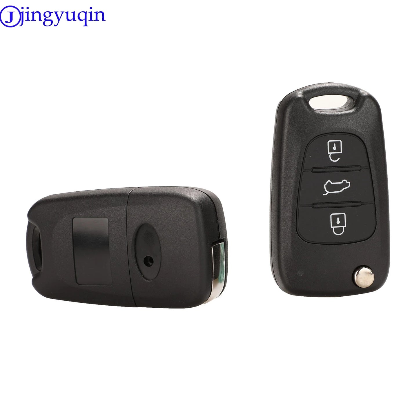 jingyuqin 3 Buttons Flip Remote Key Shell For HYUNDAI I30 IX35 For Kia