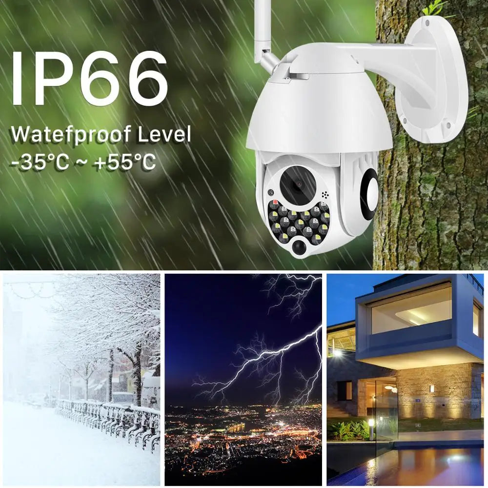 4MP Wifi IP Camera Outdoor  1080P HD Security camera Auto Tracking