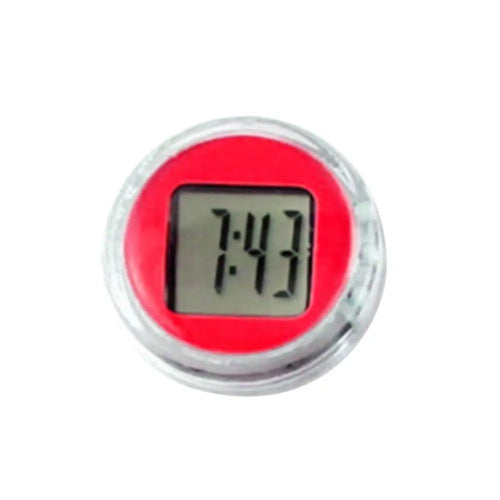 Universal Waterproof Mini Motorcycle Bike Sticky Digital Display Clock