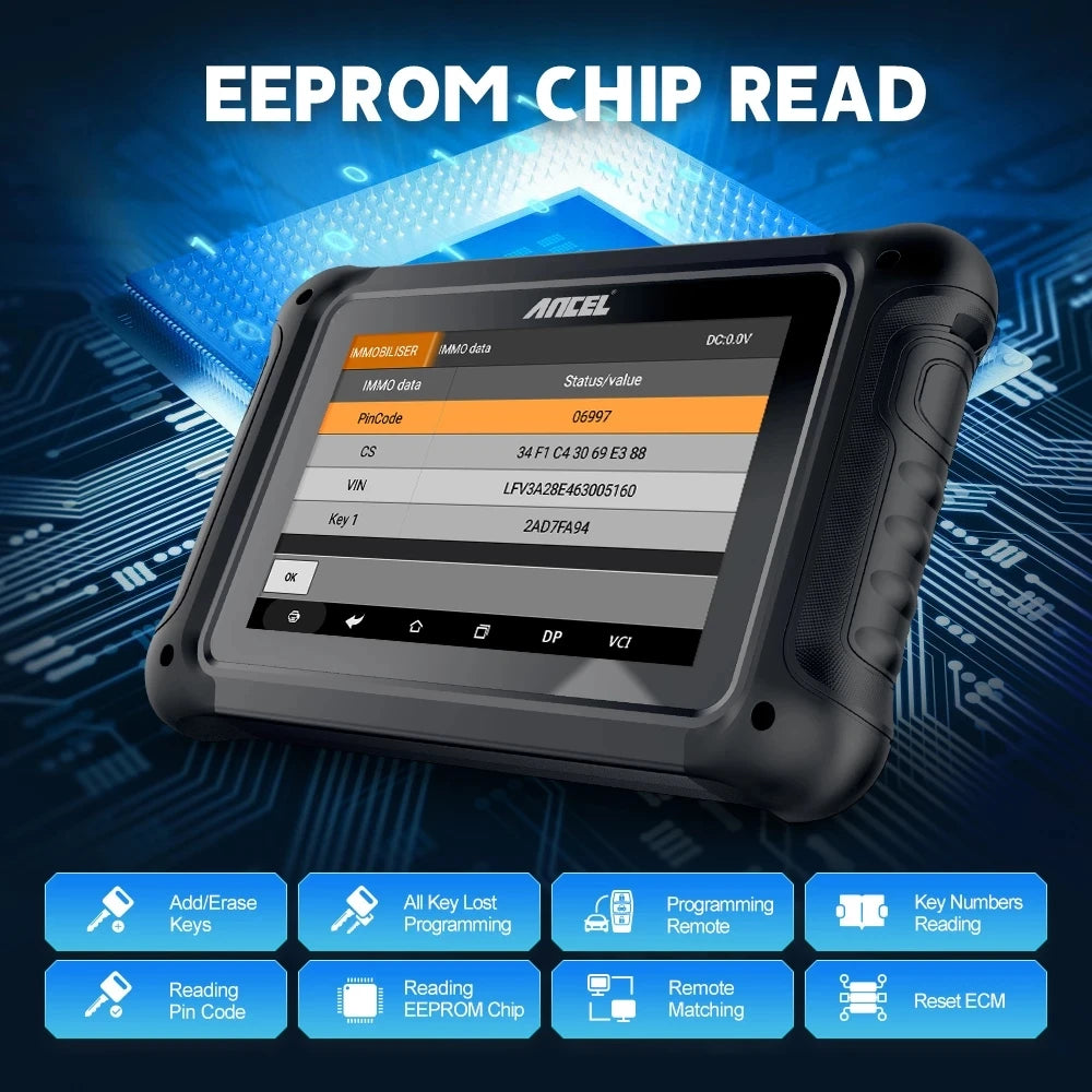 ANCEL DP500 Key Programmer Immobilizer Cluster Calibriation Instrument