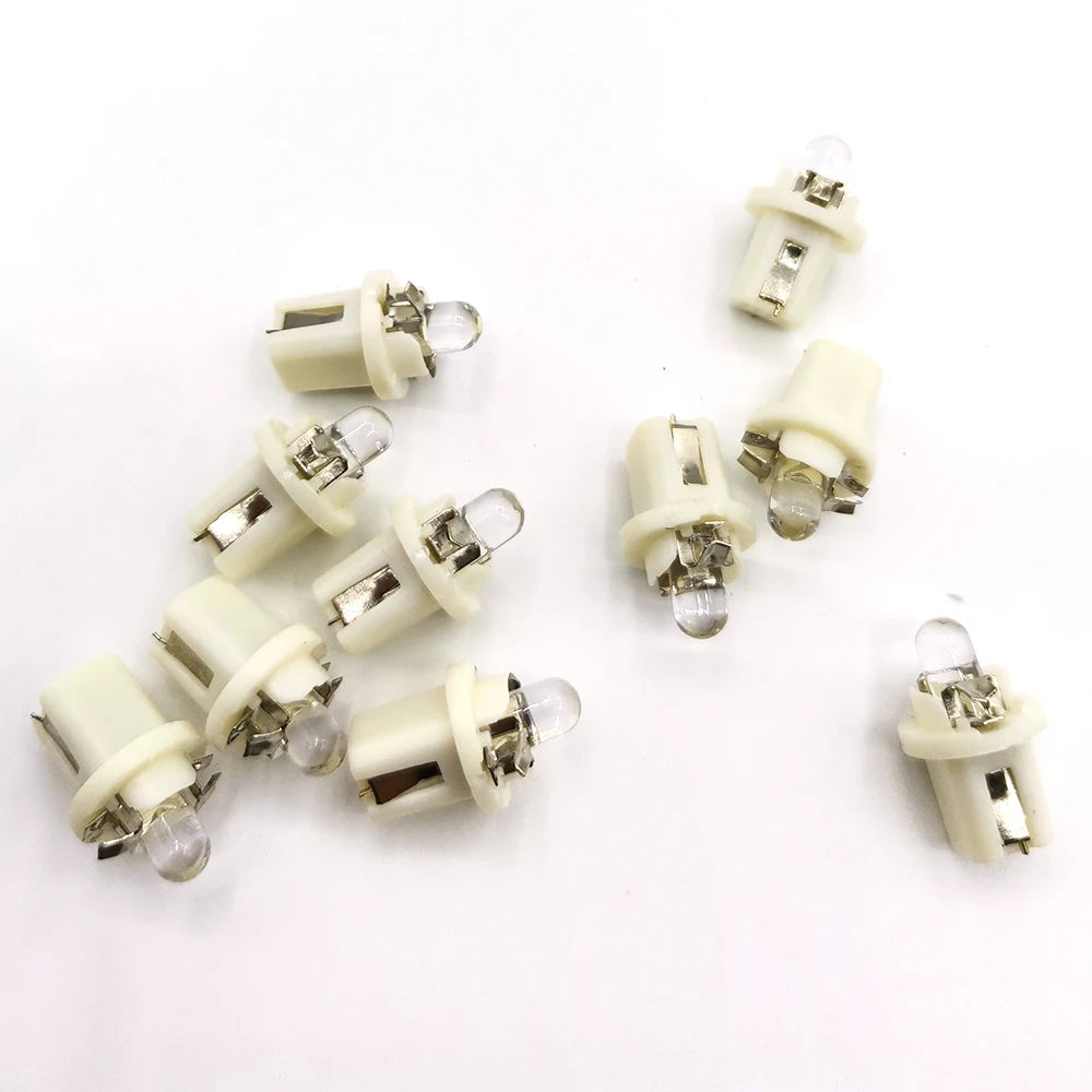 10Pcs/lot Multi Color T5 B8.5D  SMD LED Car Light Automobiles