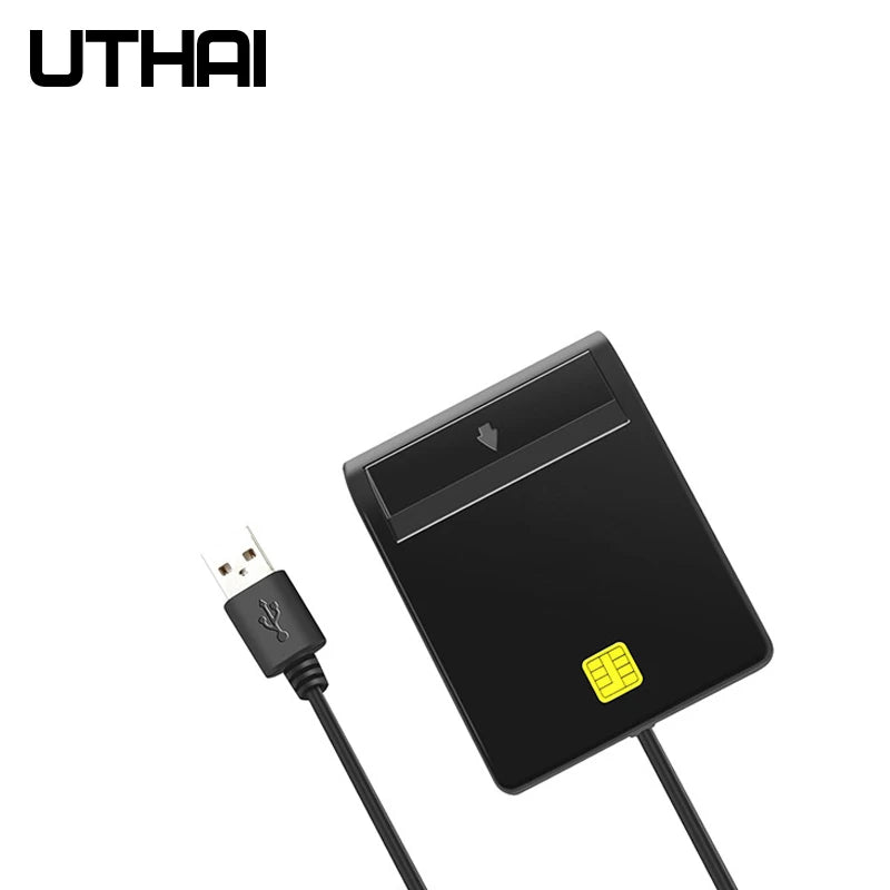UTHAI X02 USB SIM Smart Card Reader For Bank Card IC/ID EMV SD TF MMC