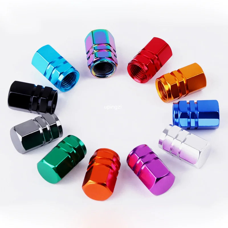 NEW Universal Aluminum Alloy Car Wheel Tire Valve Caps Tyre Rim Stem