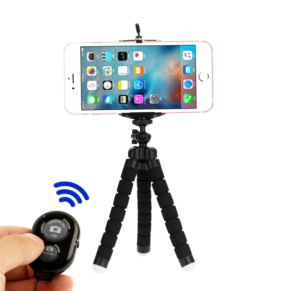 Tripods Tripod For Phone Mobile Camera Holder Clip Smartphone Monopod