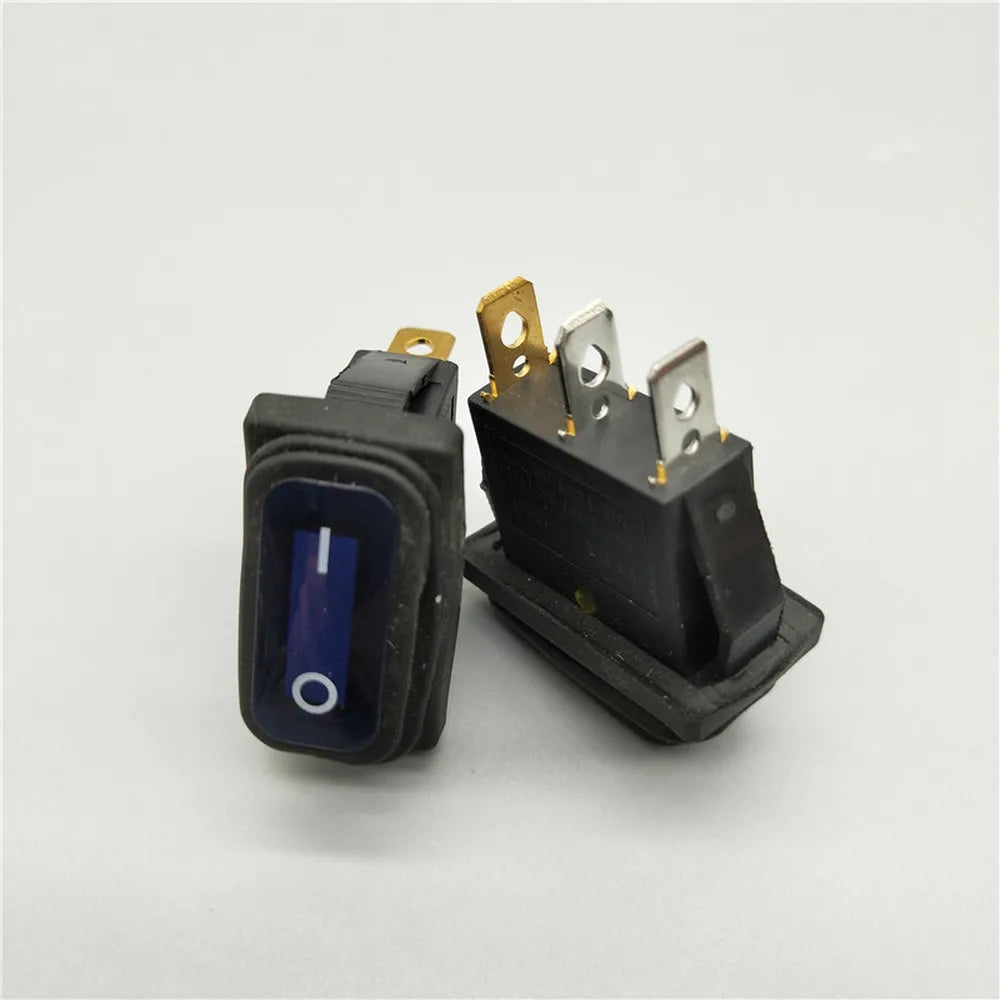 1pcs KCD3 3-pin 12V/220V LED light on / off rectangular long rocker