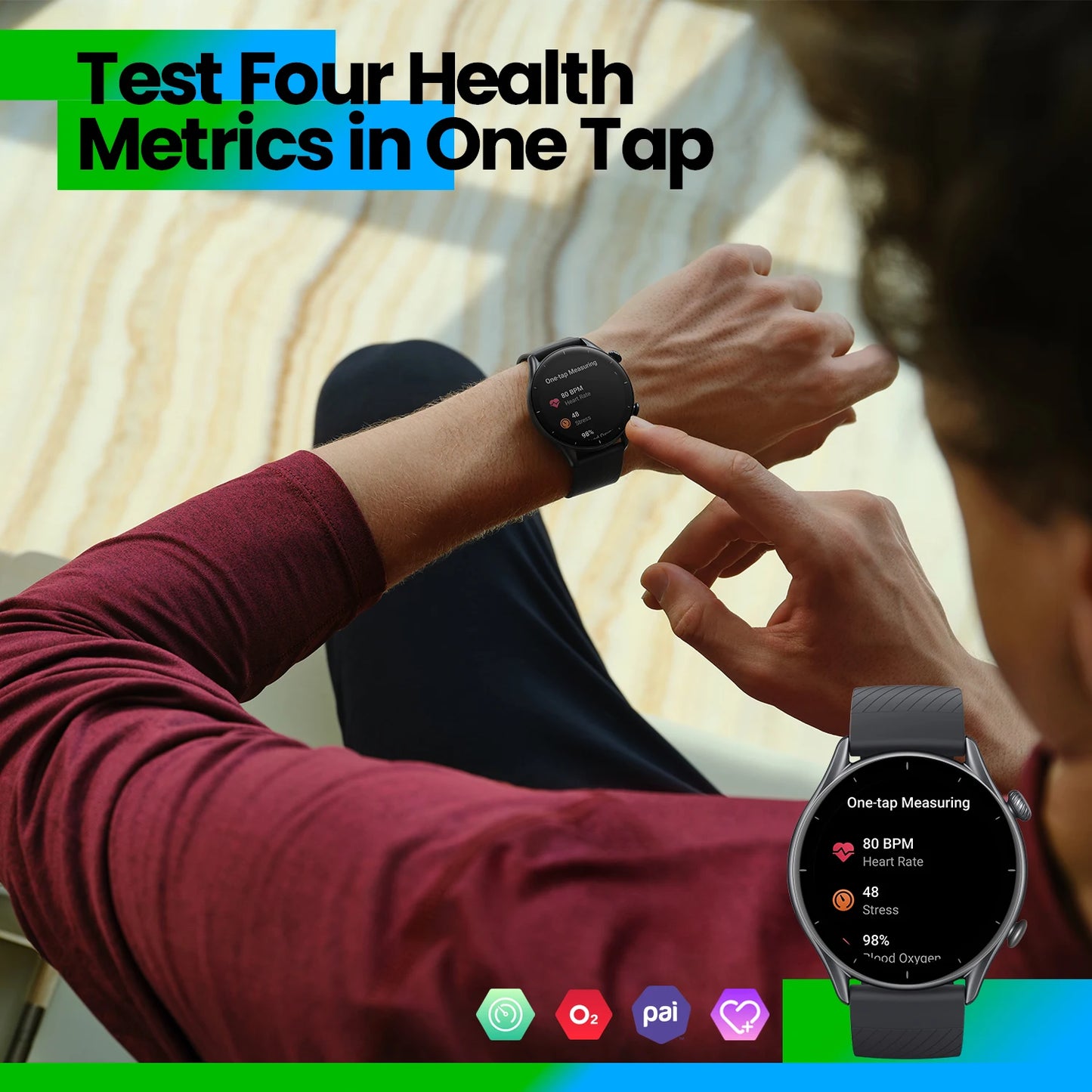 [Refurbished] Amazfit GTR 3 GTR3 GTR-3 46mm Smartwatch 24-hour Health
