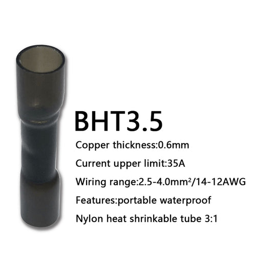 Heat Shrink Butt Wire Connectors Waterproof Insulated Automobile Wire