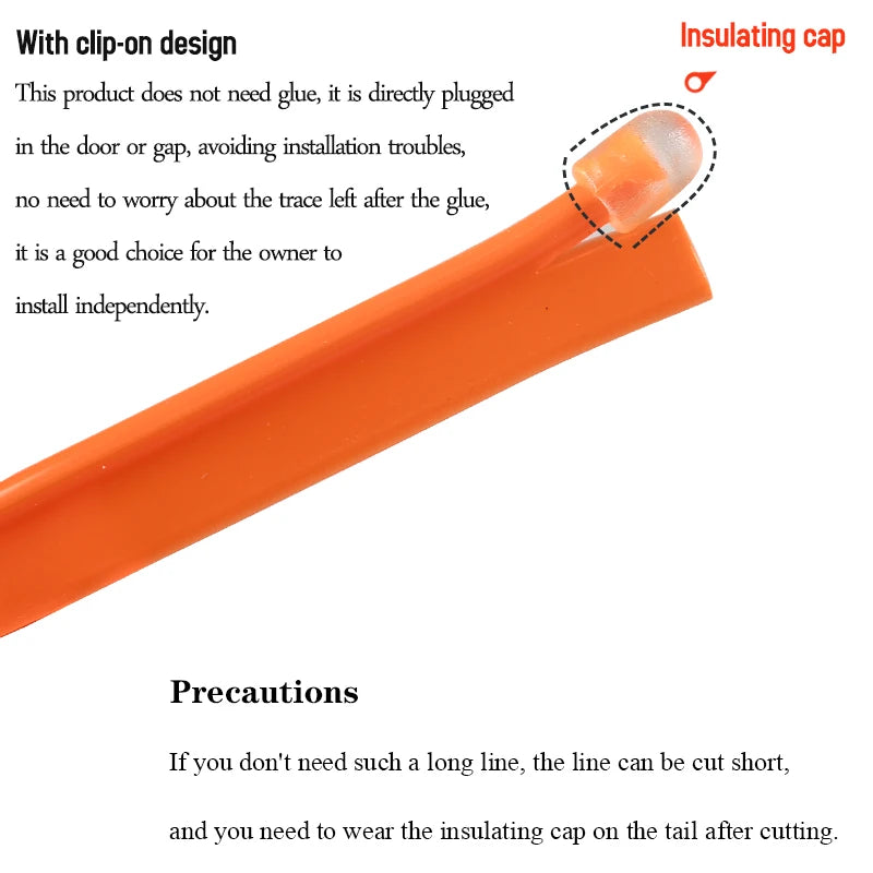 5m Car Interior Accessories Atmosphere Lamp EL Cold Light Line With