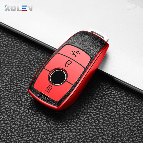 PU+TPU Car Remote Key Cover Case Shell For Mercedes Benz A C E S G GLS