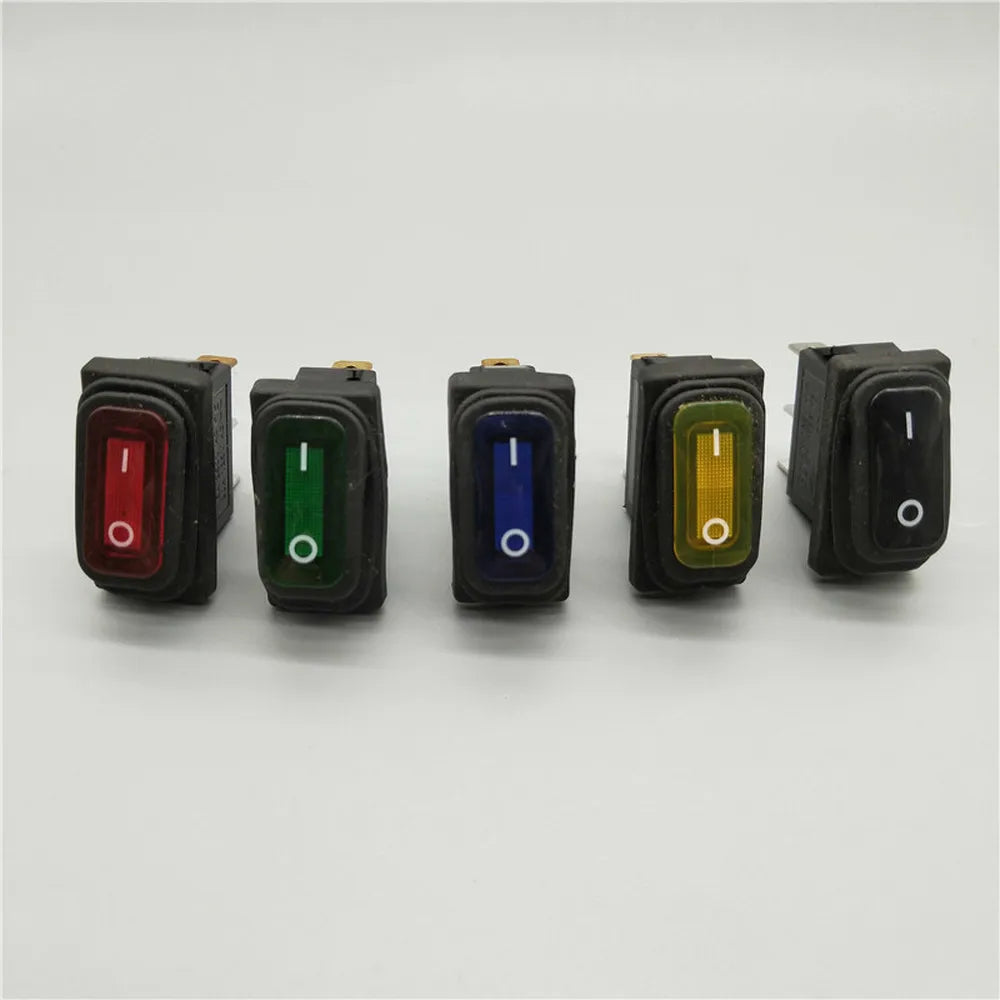 1pcs KCD3 3-pin 12V/220V LED light on / off rectangular long rocker