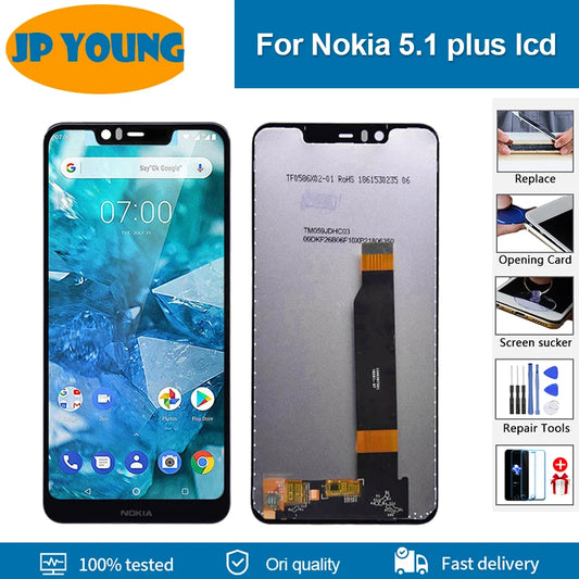 Original 5.8" LCD For Nokia 5.1 Plus LCD Display Touch Screen
