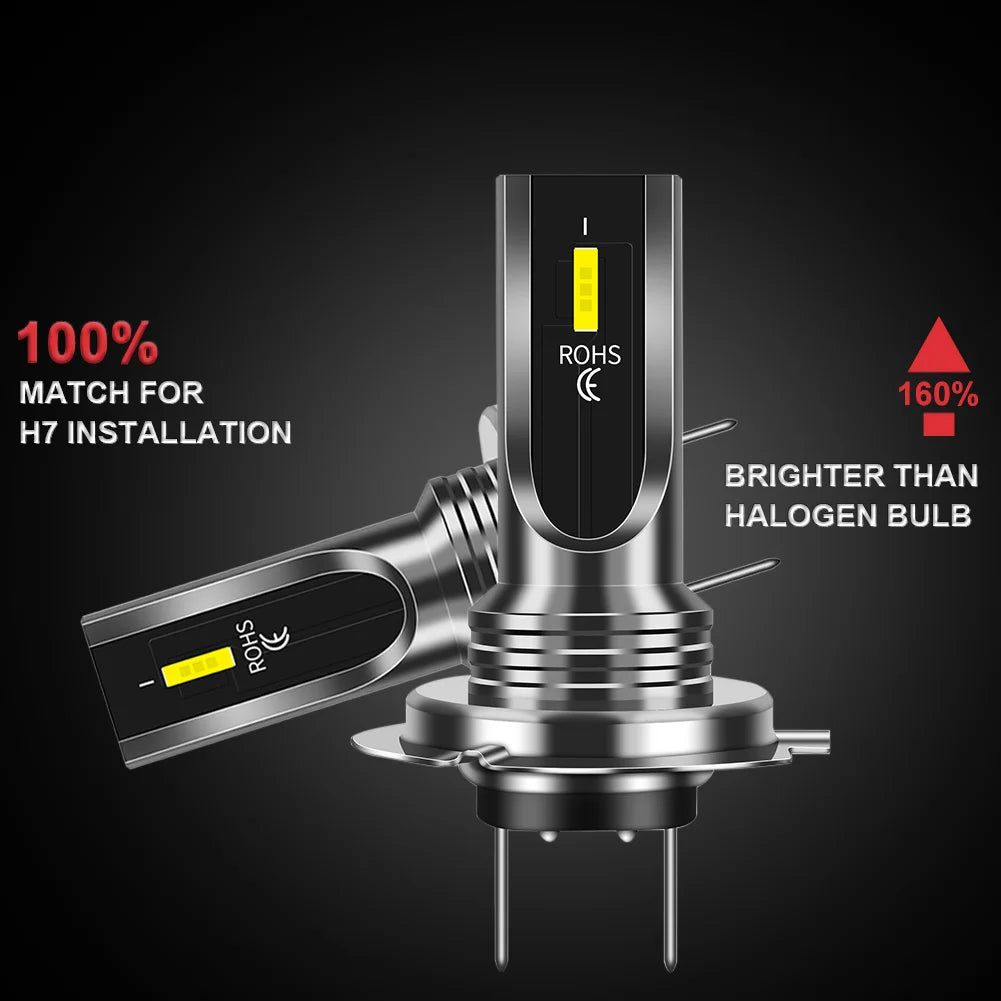 2Pcs H4 H7 H11 H10 LED Car Headlight Bulbs 3000K 6000K PSX24W 9005 HB3