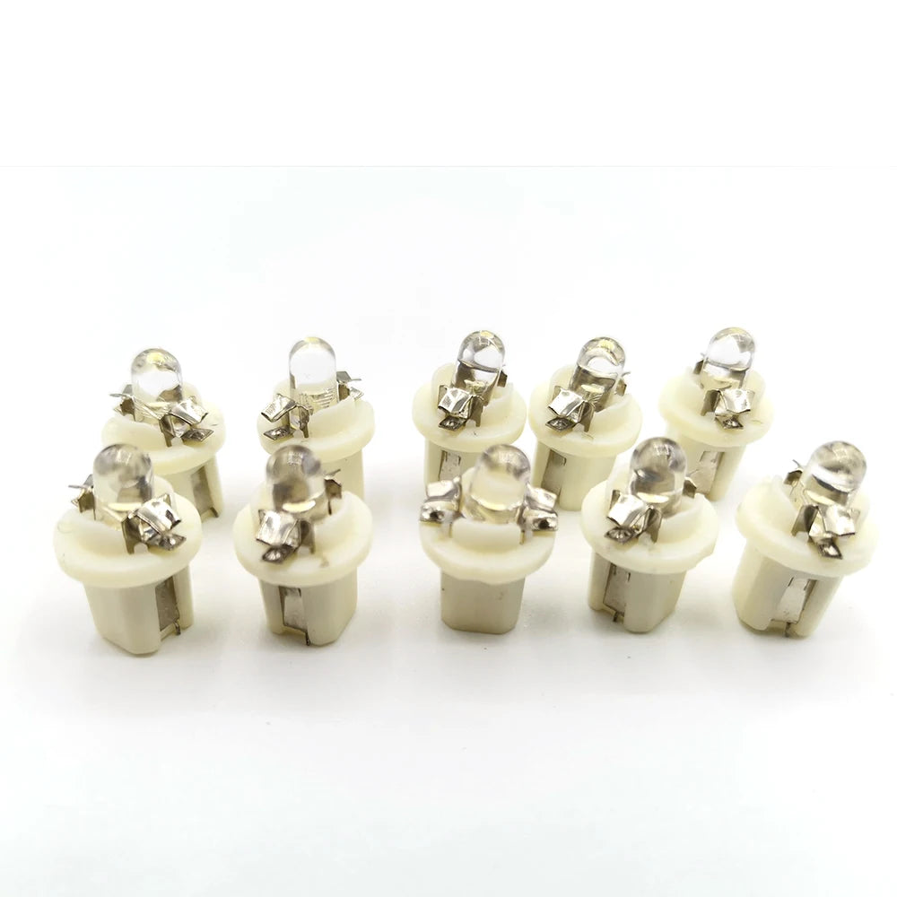 10Pcs/lot Multi Color T5 B8.5D  SMD LED Car Light Automobiles