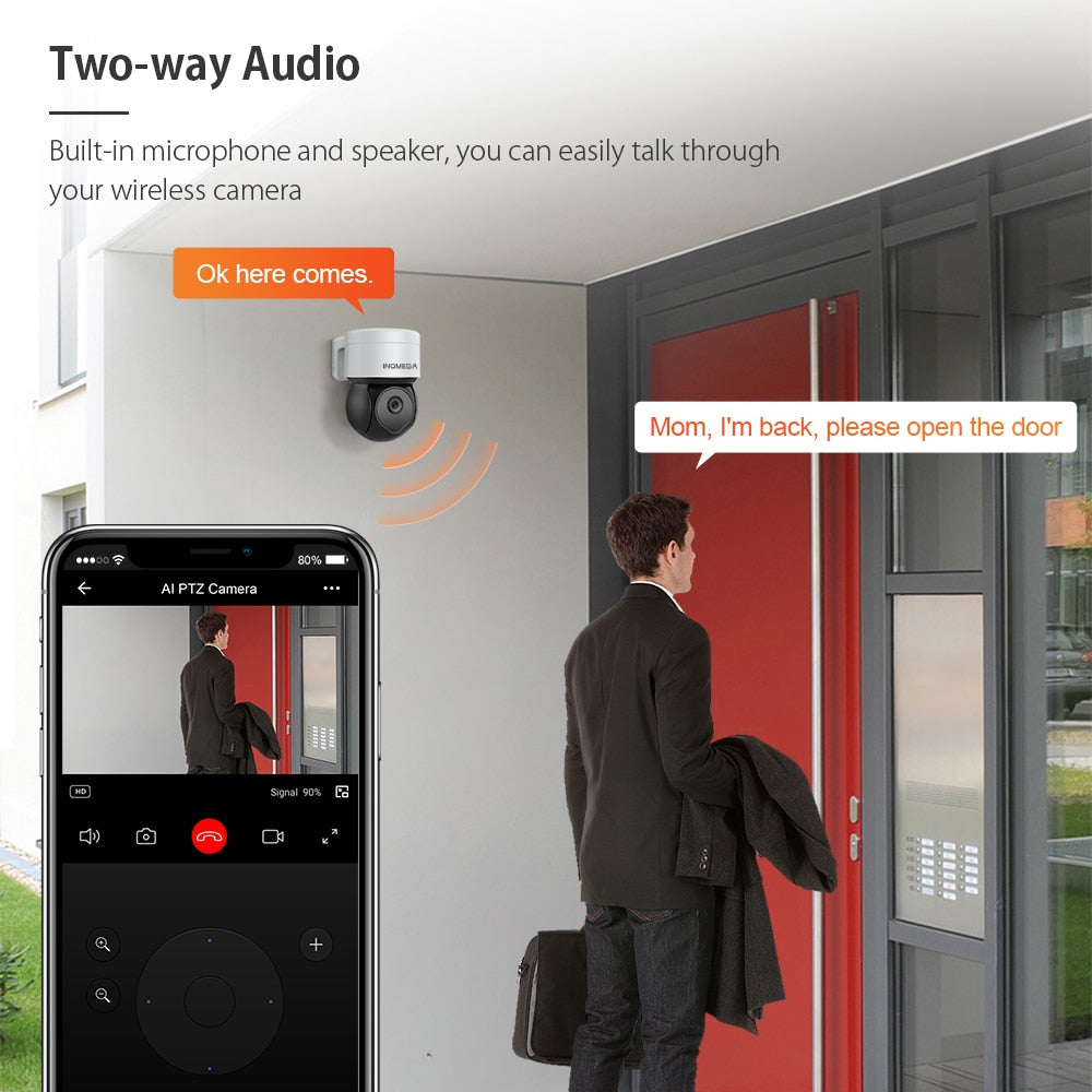 Outdoor Wifi Surveillance Cameras Alexa | Tuya Outdoor Wifi