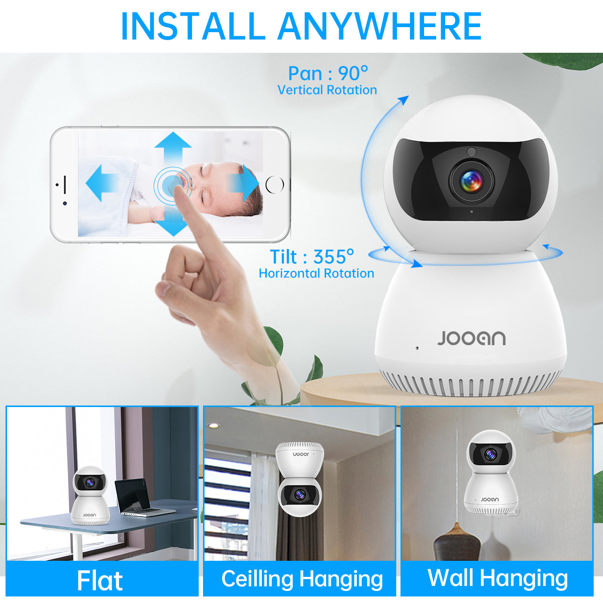 1080p Hd Wireless Smart Camera Two-way Audio Cctv Video Surveillance