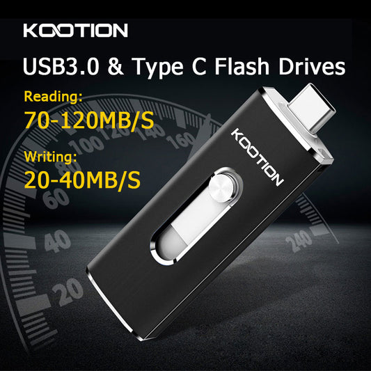 Kootion U21 Usb 3.0 Type C Usb Flash Drive Otg Pen Drive 256gb 128gb