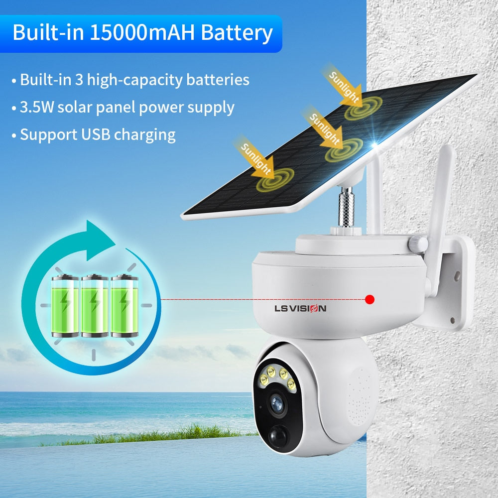 Ls Vision 4mp/2mp Multipurpose Outdoor 4g Solar Camera Wifi Wireless