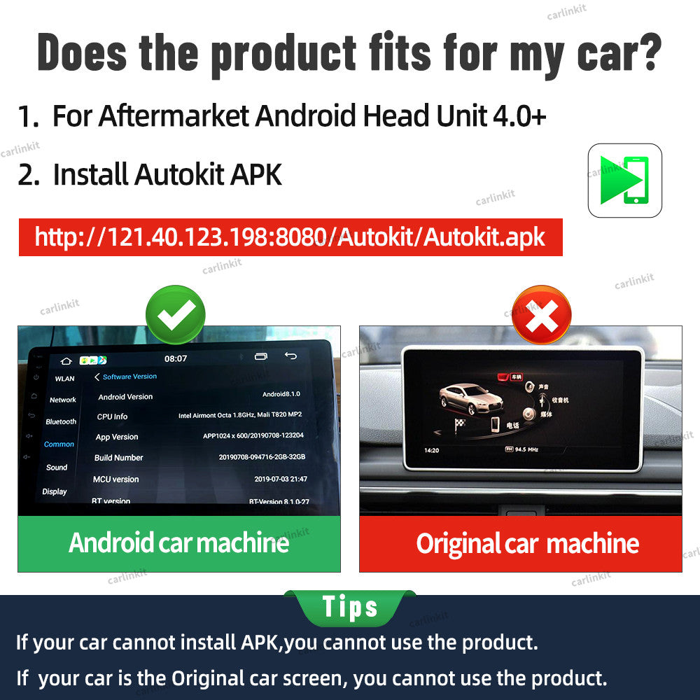 Loadkey & Carlinkit Wired & Wireless Carplay Wireless Android Auto
