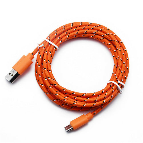Micro Usb Cable 1m 2m 3m Nylon Braided Data Sync Usb Charger Cable For