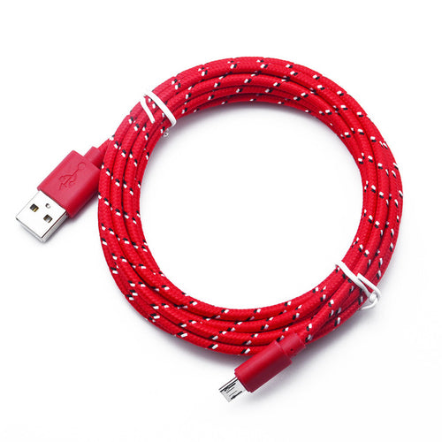 Micro Usb Cable 1m 2m 3m Nylon Braided Data Sync Usb Charger Cable For