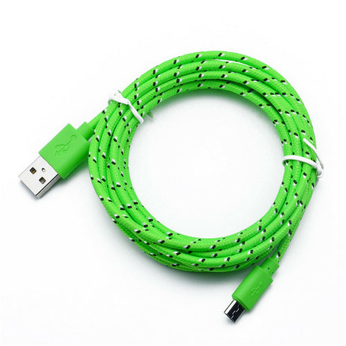 Micro Usb Cable 1m 2m 3m Nylon Braided Data Sync Usb Charger Cable For