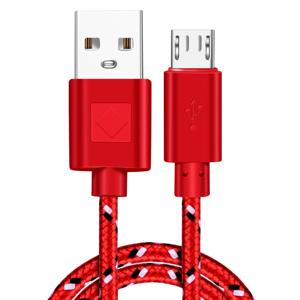 Micro Usb Cable 1m 2m 3m Nylon Braided Data Sync Usb Charger Cable For