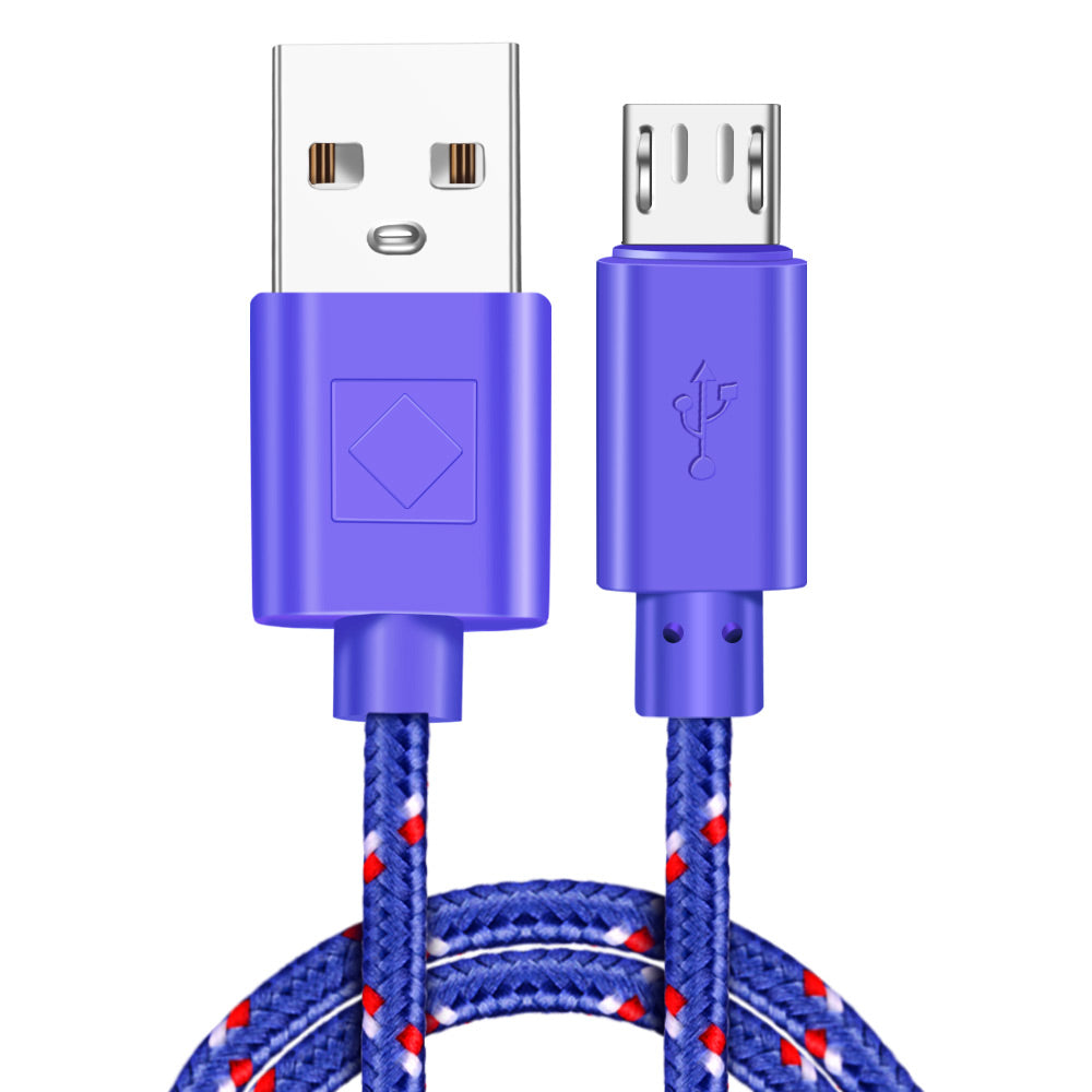 Micro Usb Cable 1m 2m 3m Nylon Braided Data Sync Usb Charger Cable For