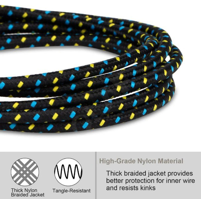 Micro Usb Cable 1m 2m 3m Nylon Braided Data Sync Usb Charger Cable For