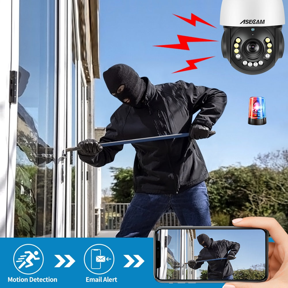 New 8mp 4k Ptz Ip Camera Wifi Audio Outdoor Tracking 30x Zoom Poe