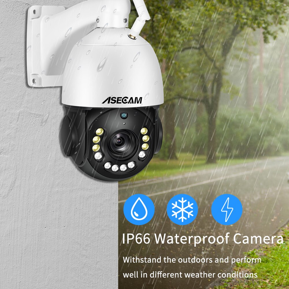 New 8mp 4k Ptz Ip Camera Wifi Audio Outdoor Tracking 30x Zoom Poe
