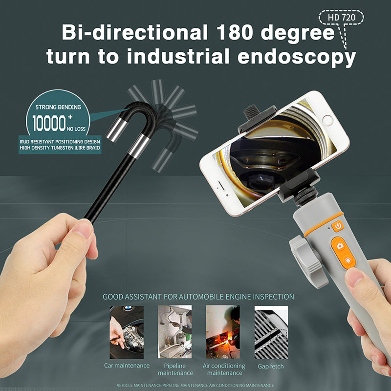 Newest 180 Degree Inspection Camera Articulating Industrial Endoscope