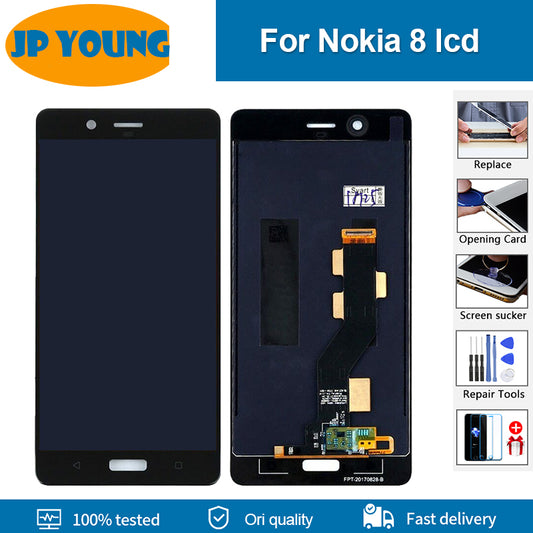 Original LCD For Nokia 8 N8 TA 1004 TA 1012 TA 1052 LCD Display Touch