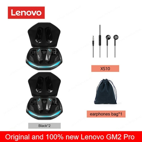 Original Lenovo Gm2 Pro 5.3 Earphone Bluetooth Wireless Earbuds Low