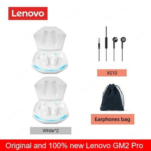 Original Lenovo Gm2 Pro 5.3 Earphone Bluetooth Wireless Earbuds Low