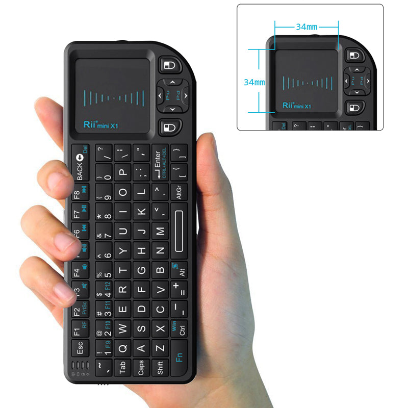 Original Rii X1 2.4ghz Mini Wireless Keyboard English/ru/es/fr