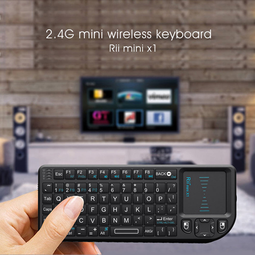 Original Rii X1 2.4ghz Mini Wireless Keyboard English/ru/es/fr