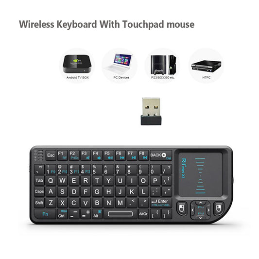 Original Rii X1 2.4ghz Mini Wireless Keyboard English/ru/es/fr