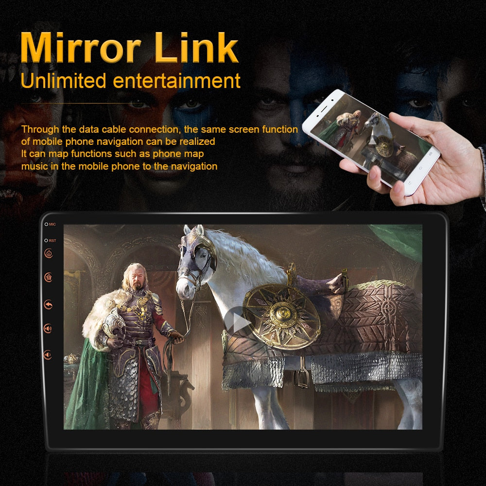 Podofo Android 11 Car Radio Autoradio 32G 2 Din 7"/9"/10" Universal