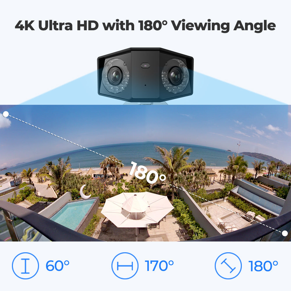 Reolink Duo 2 poe camera 4k Dual Lens outdoor security protection