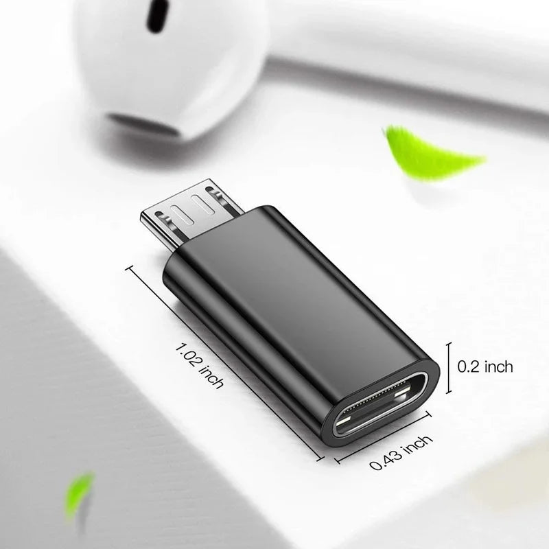 USB Type C Female To Micro USB Male Adapter Connector for Xiaomi Redmi