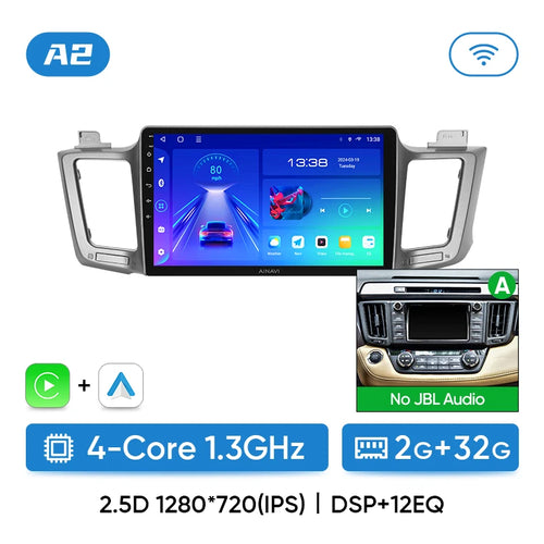 Ainavi Car radio For Toyota RAV4 RAV 4 XA40 2012-2019 Carplay Android