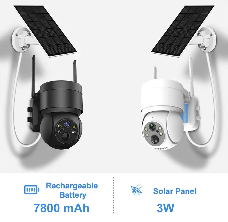 Solar Camera Wifi Outdoor 4MP Wireless Surveillance IP Cameras With