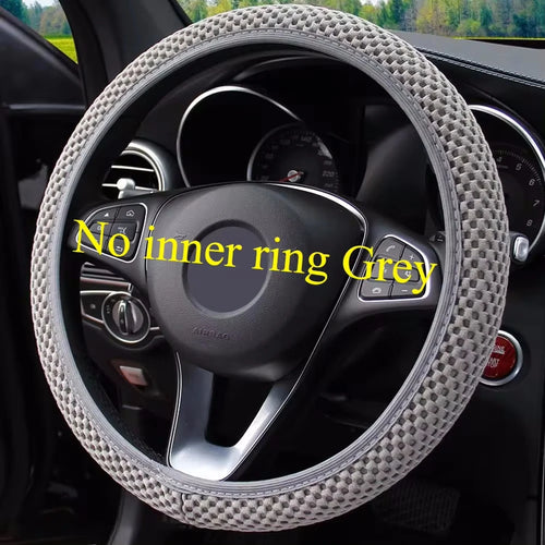 Car Steering Wheel Cover Silicone Steering Covers Four seasons Elastic
