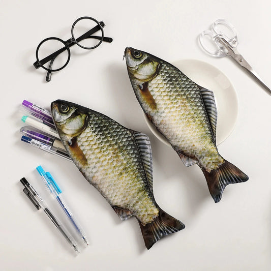 Creative Simulated Salted Fish Pencil Case Large Capacity Pencils