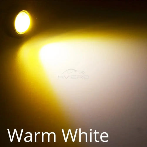 2Pc 18MM Auto Car Eagle Eye DRL Led Daytime Running Day Light Fog Lamp