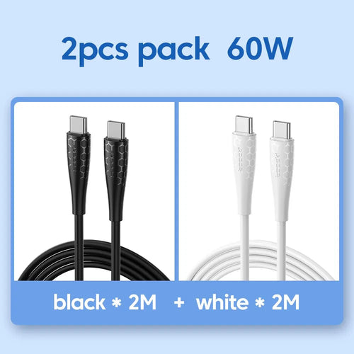 Toocki 2 Pack 100W USB C Cable Type C For Xiaomi Pro Realme Redmi Note