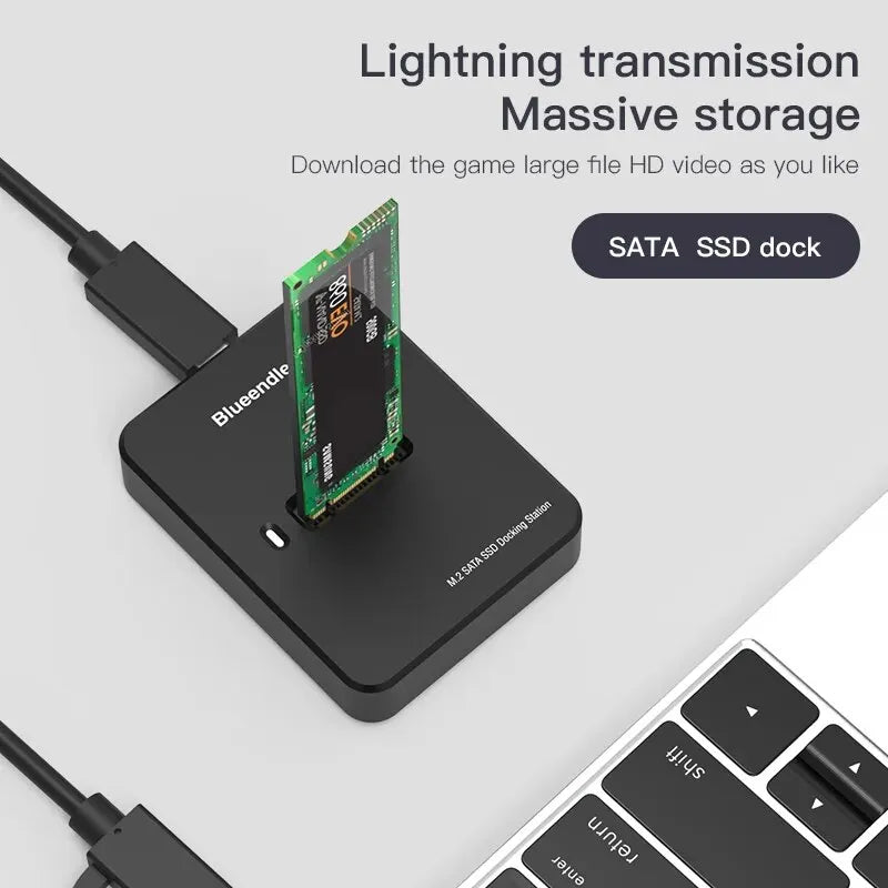 Blueendless External SSD Hard Disk NVME Enclosure 10G Online Reading