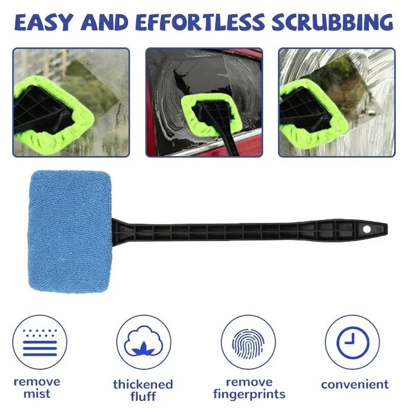 Car Window Cleaner Brush Kit Windshield Cleaning Wash Tool Inside