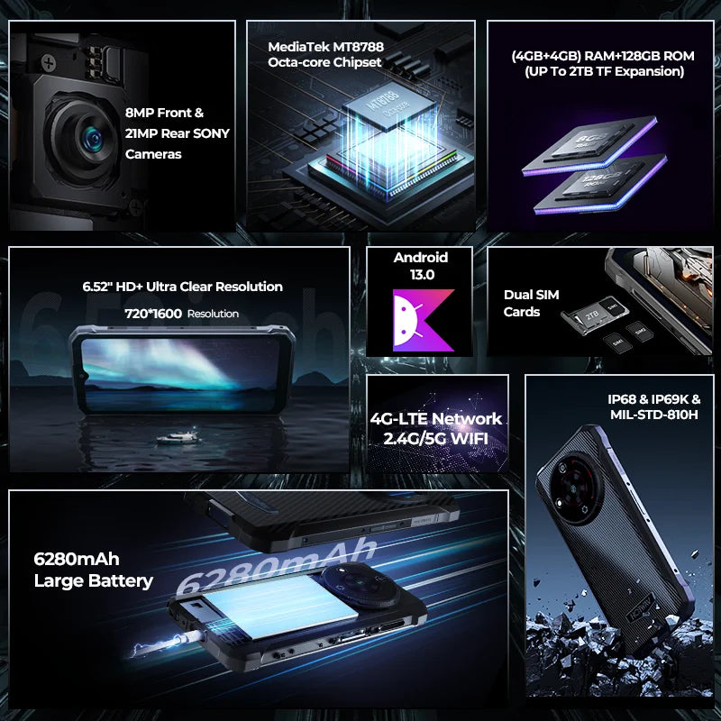 [World Premeire] HOTWAV T7 Rugged Smartphone 6.52'' HD+ Ultra Thin