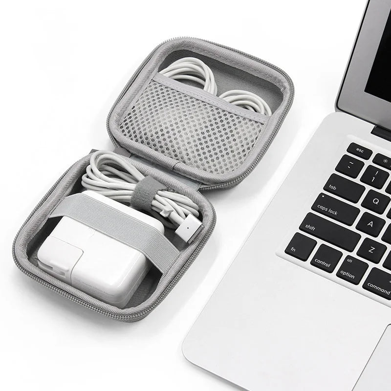 Portable Earphone Storage Bag Data Cable Organizer Bag Multifunctional